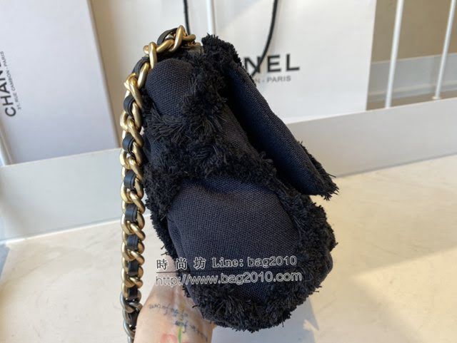 Chanel女包 香奈兒專櫃最新款提花嬉皮包 19Bag Chanel手提肩背枕頭包 AS1160  djc4072